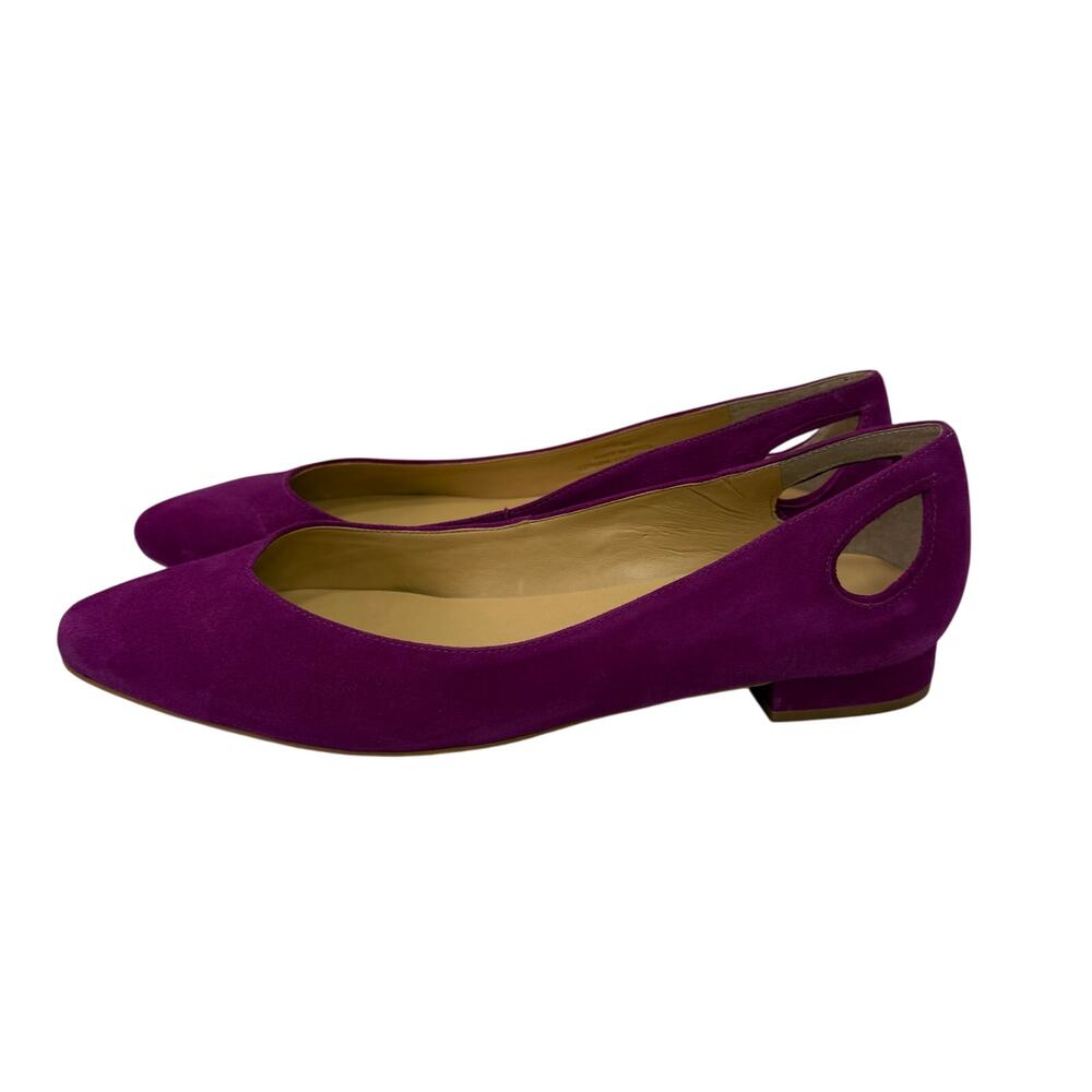 Talbots Women's Shoes sz 9.5 Suede Magenta Cut Out Display Item # box 782 - Picture 8 of 11